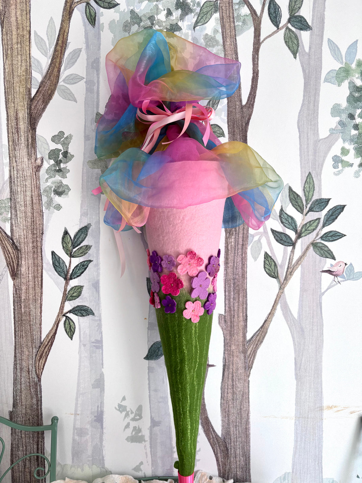 Schultüte mit Blümchen